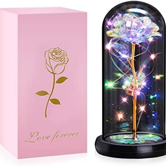 Nieolheoui Other - Galaxy Flower Rose Gifts for Her, Colorful Artificial Flower Rose Gift